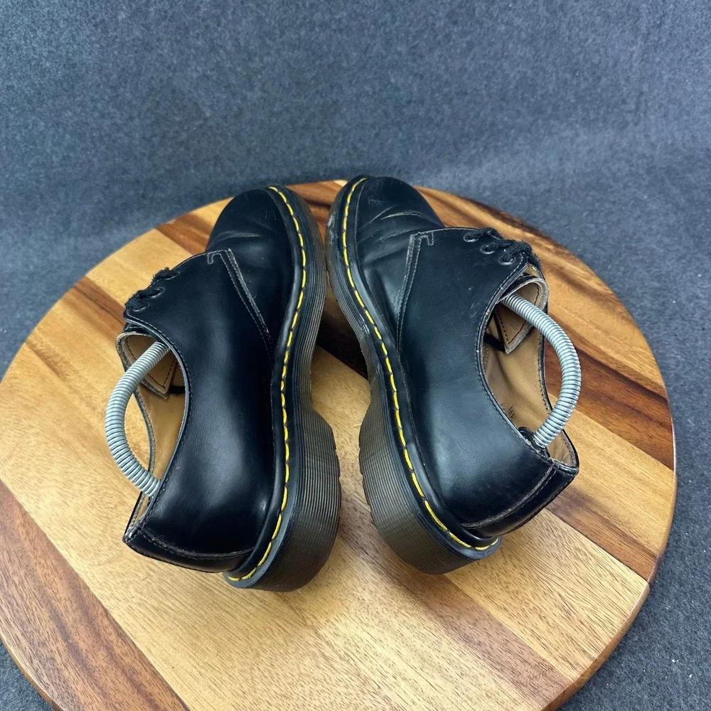 Vintage Doc Dr Martens 1461 59 Three Hole Black Made In England US M5 W6
